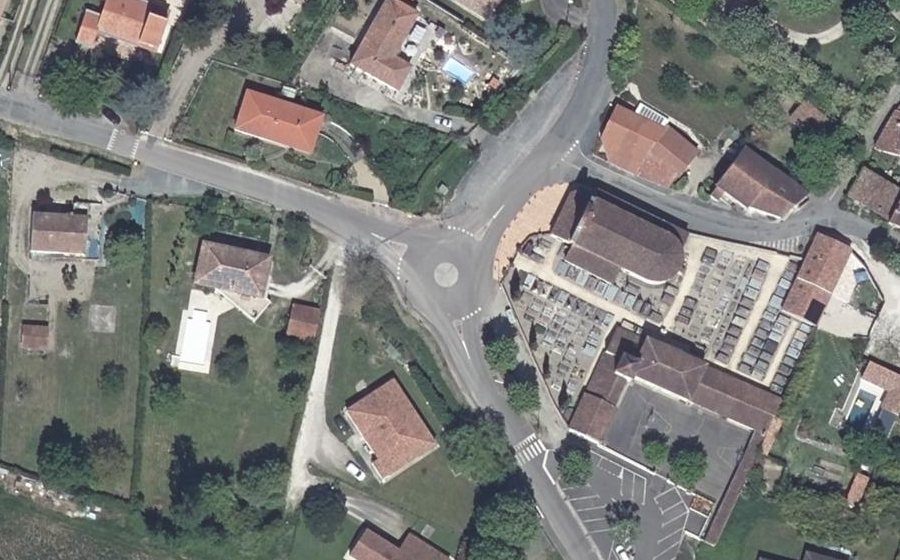 Vue aérienne du Mini-giratoire n°1819909289