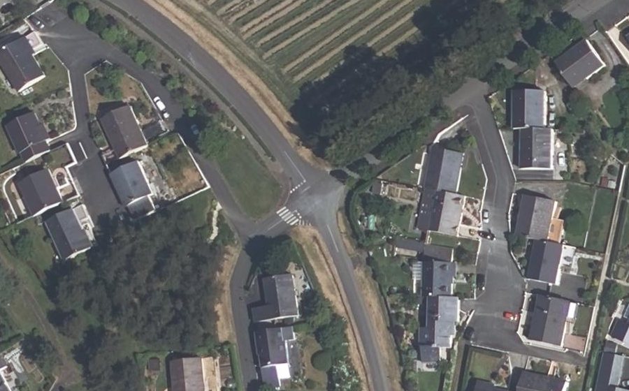 Vue aérienne du Mini-giratoire n°1823013000