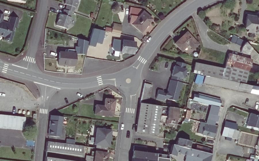 Vue aérienne du Mini-giratoire n°1823198140