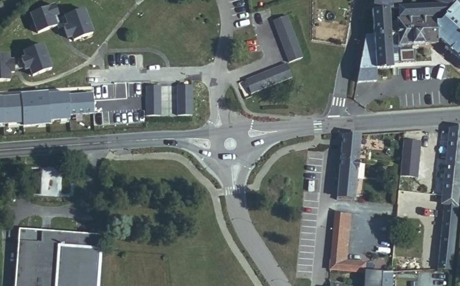 Vue aérienne du Mini-giratoire n°1826494601