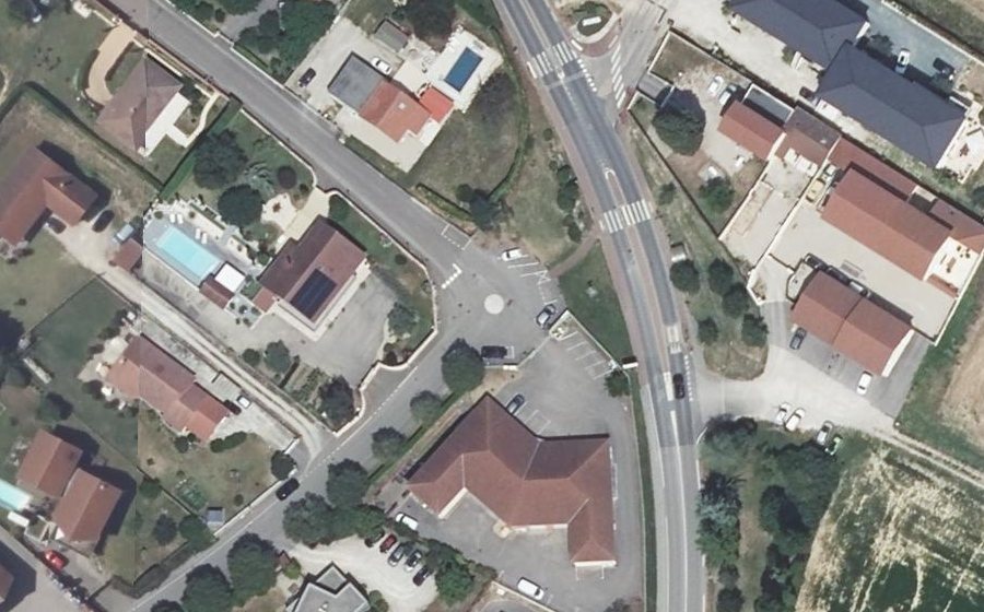 Vue aérienne du Mini-giratoire n°1827509505