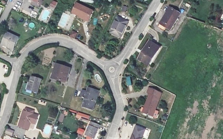 Vue aérienne du Mini-giratoire n°1828553291