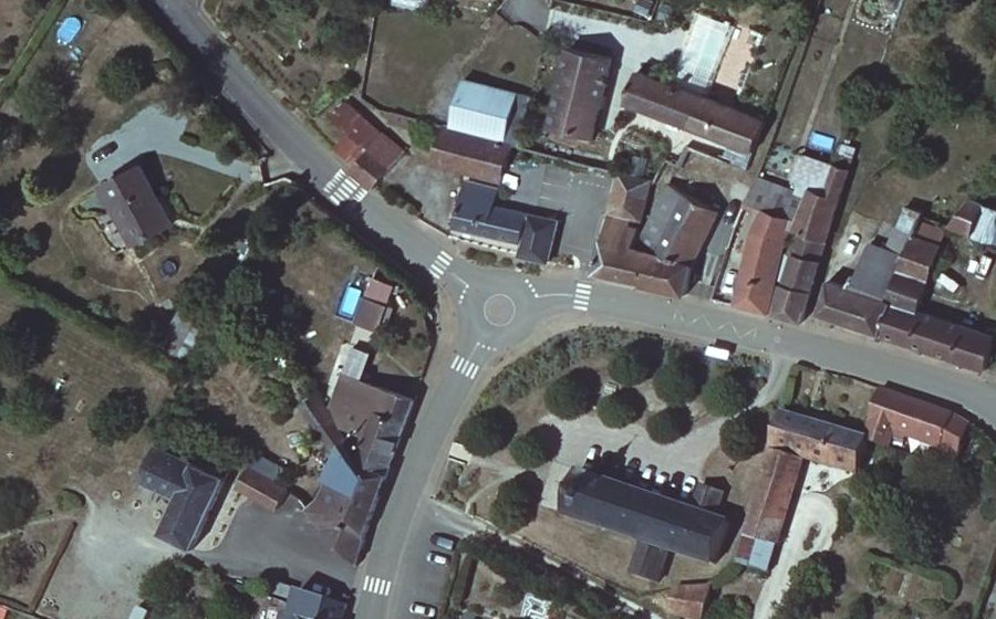 Vue aérienne du Mini-giratoire n°1828937557