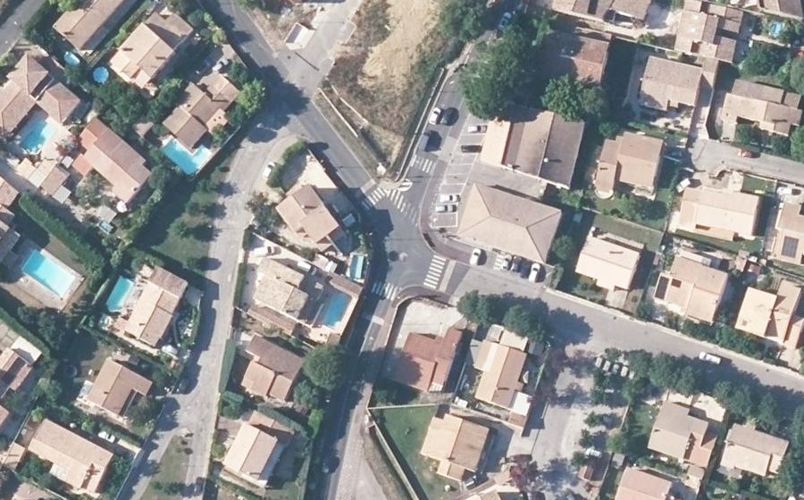 Vue aérienne du Mini-giratoire n°1829544020