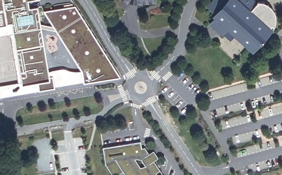 Vue aérienne du Mini-giratoire n°1831248661