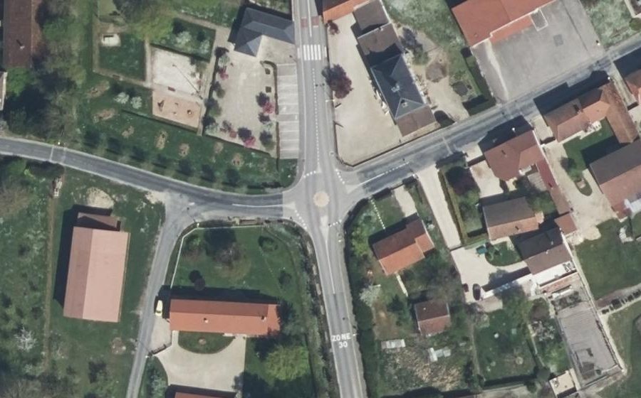 Vue aérienne du Mini-giratoire n°1835262298