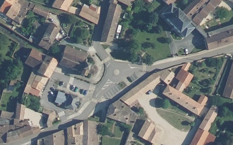 Vue aérienne du Mini-giratoire n°1840346326