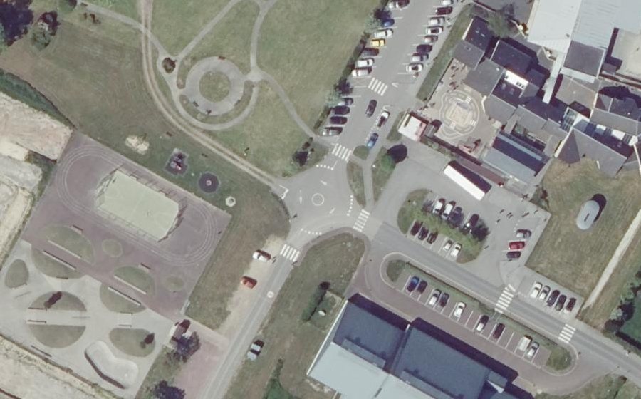 Vue aérienne du Mini-giratoire n°1841690768