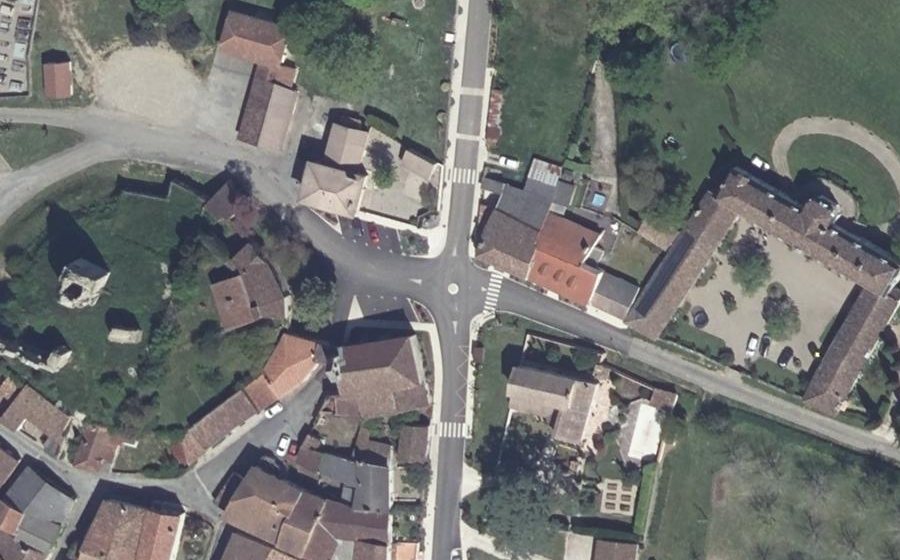 Vue aérienne du Mini-giratoire n°1847422072