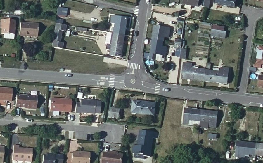Vue aérienne du Mini-giratoire n°1849564411