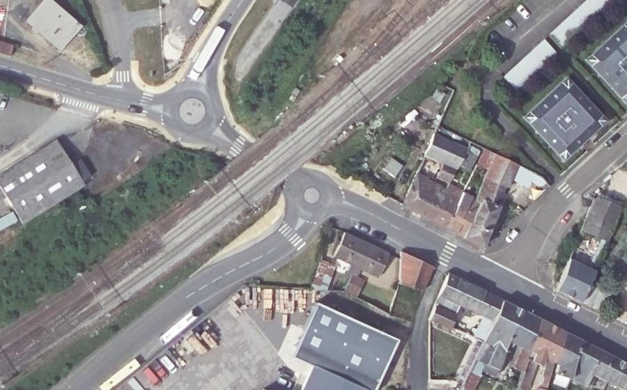 Vue aérienne du Mini-giratoire n°1853516729