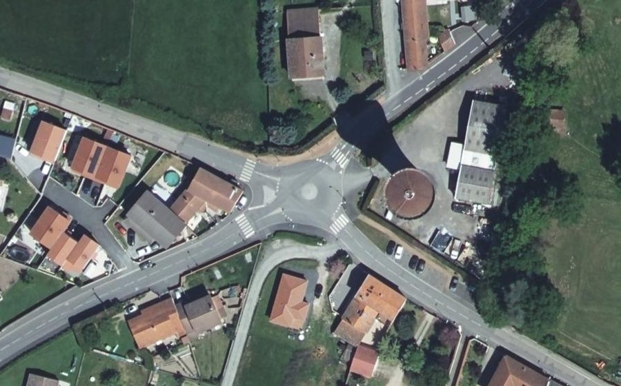 Vue aérienne du Mini-giratoire n°1854687364