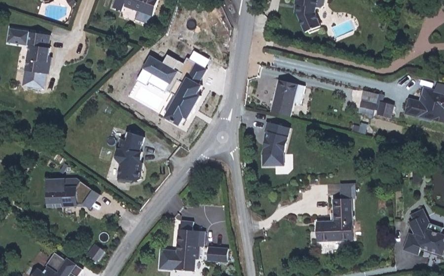 Vue aérienne du Mini-giratoire n°1857970848