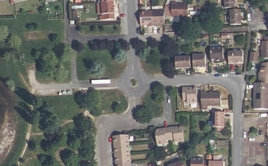 Vue aérienne de la Place Tournefier