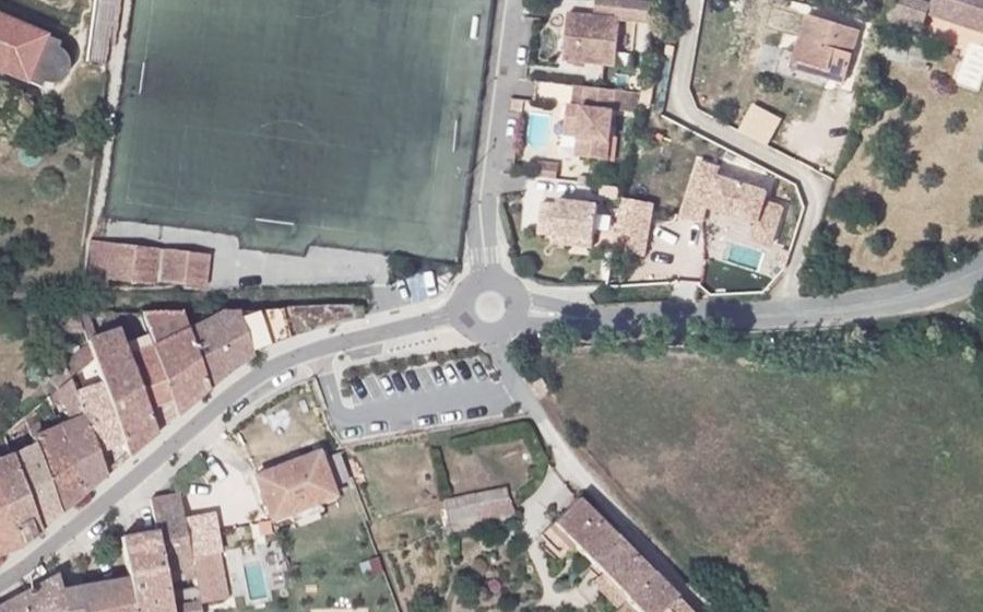 Vue aérienne du Mini-giratoire n°1868061884
