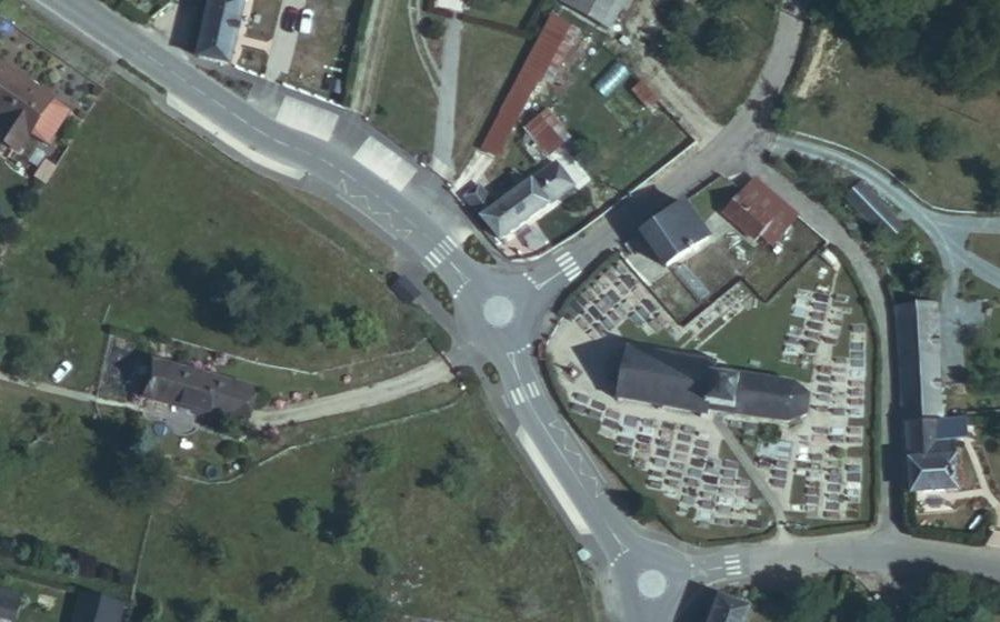 Vue aérienne du Mini-giratoire n°1868685522