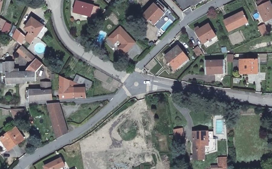 Vue aérienne du Mini-giratoire n°1870189792
