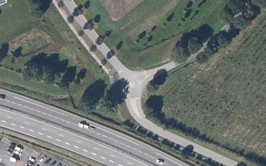 Vue aérienne du Mini-giratoire n°1878417541