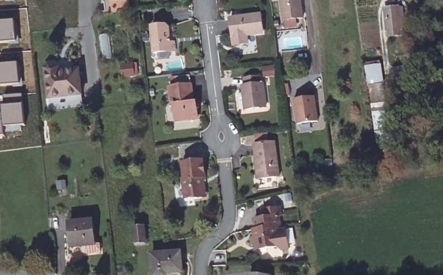 Vue aérienne du Mini-giratoire n°1884454964