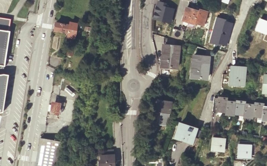 Vue aérienne du Mini-giratoire n°1888318503
