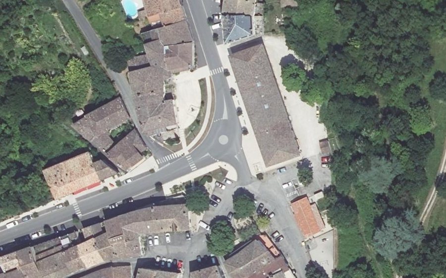 Vue aérienne du Mini-giratoire n°1893387288