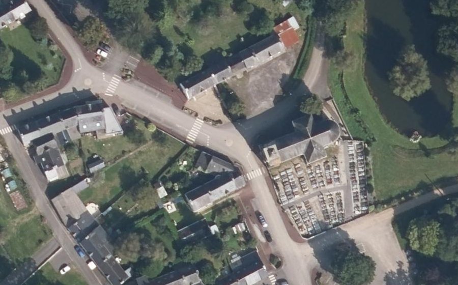 Vue aérienne du Mini-giratoire n°1919962423