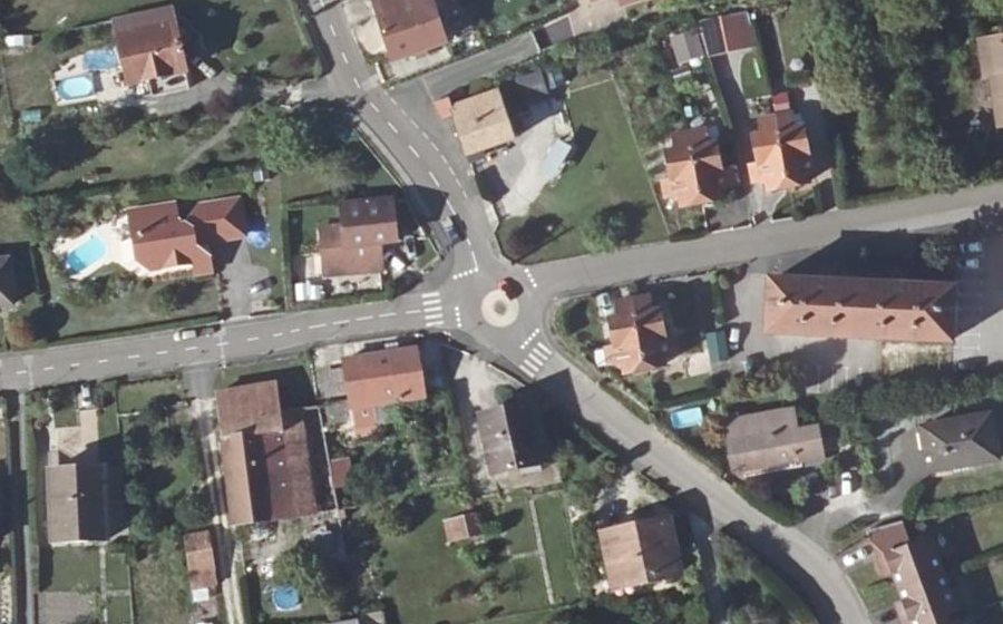 Vue aérienne du Mini-giratoire n°1925222833