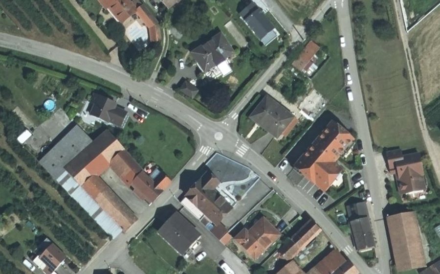 Vue aérienne du Mini-giratoire n°1927698818