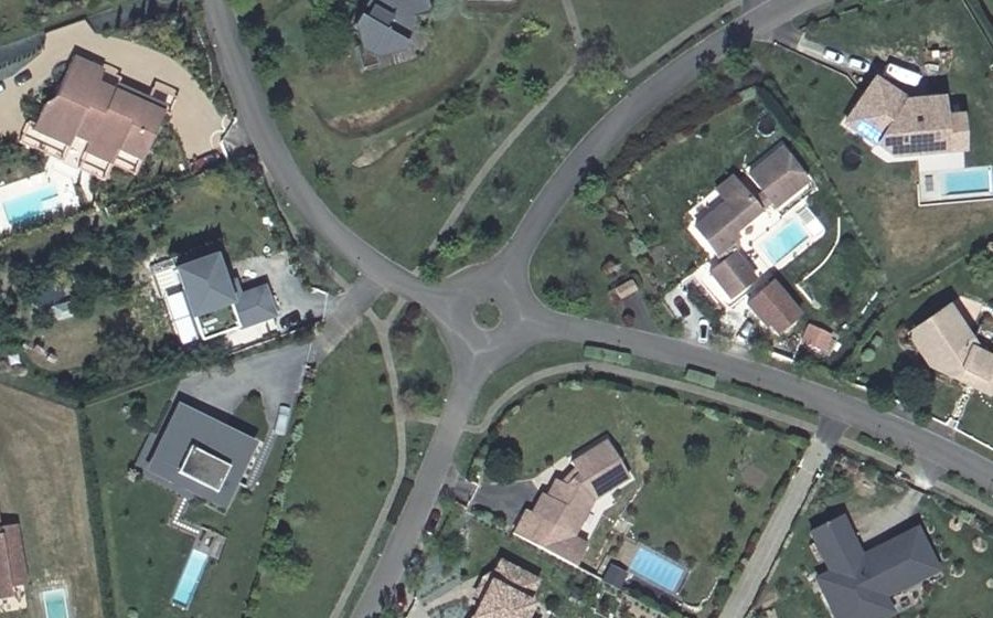 Vue aérienne du Mini-giratoire n°1933397898