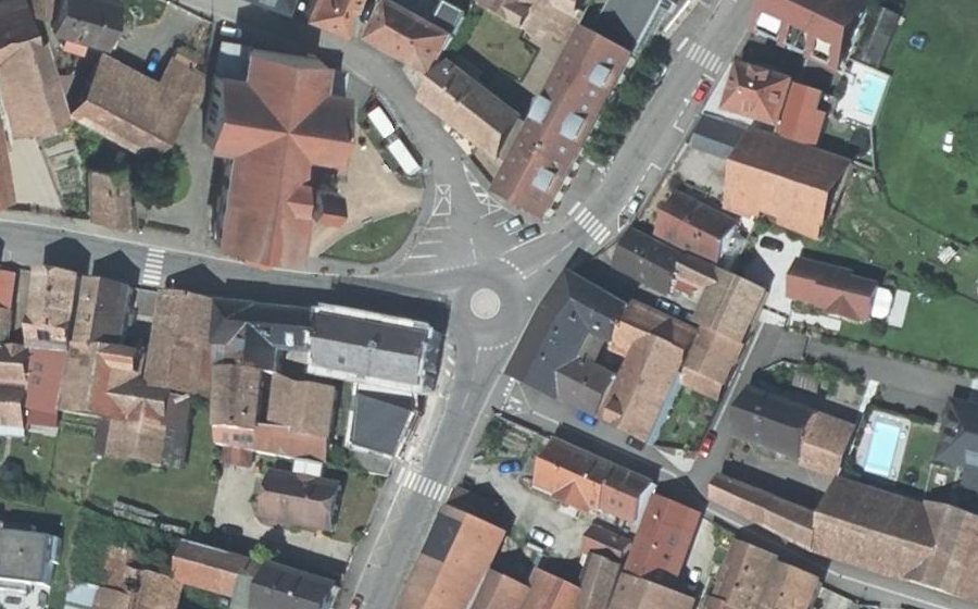 Vue aérienne du Mini-giratoire n°1936705187