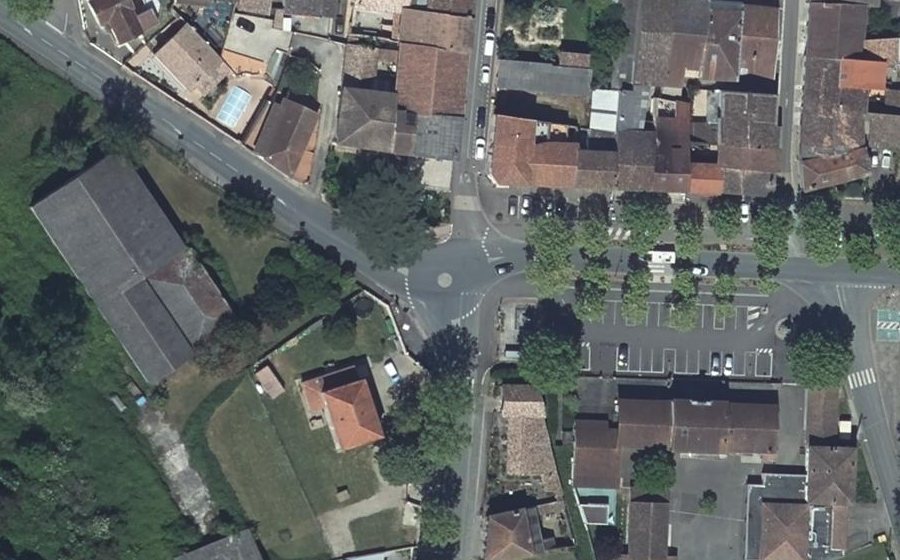 Vue aérienne du Mini-giratoire n°1949214168