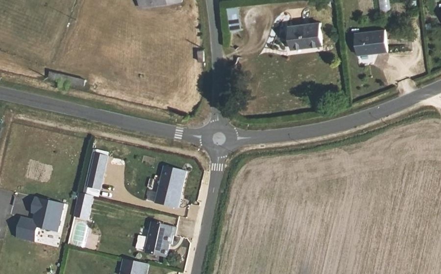 Vue aérienne du Mini-giratoire n°1958793810