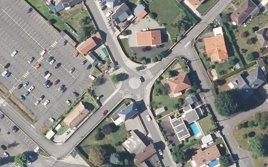 Vue aérienne du Mini-giratoire n°1964292140