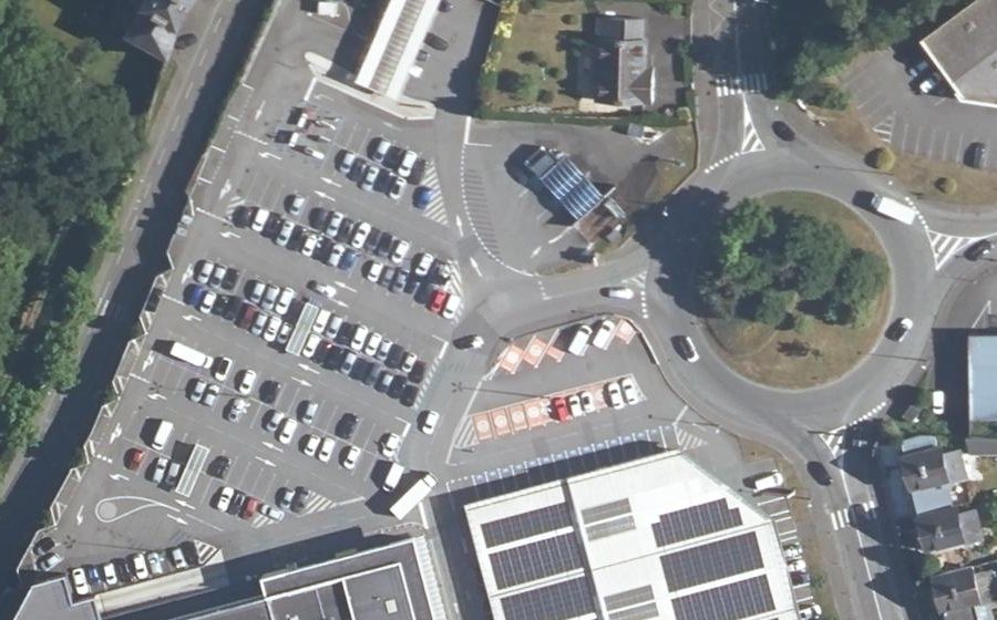 Vue aérienne du Mini-giratoire n°1964703418