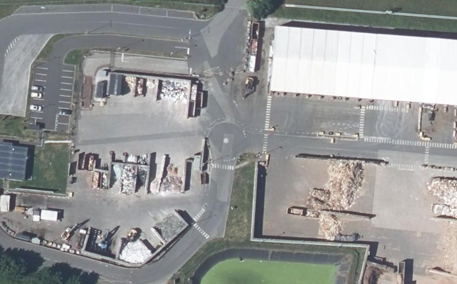Vue aérienne du Mini-giratoire n°1966519134