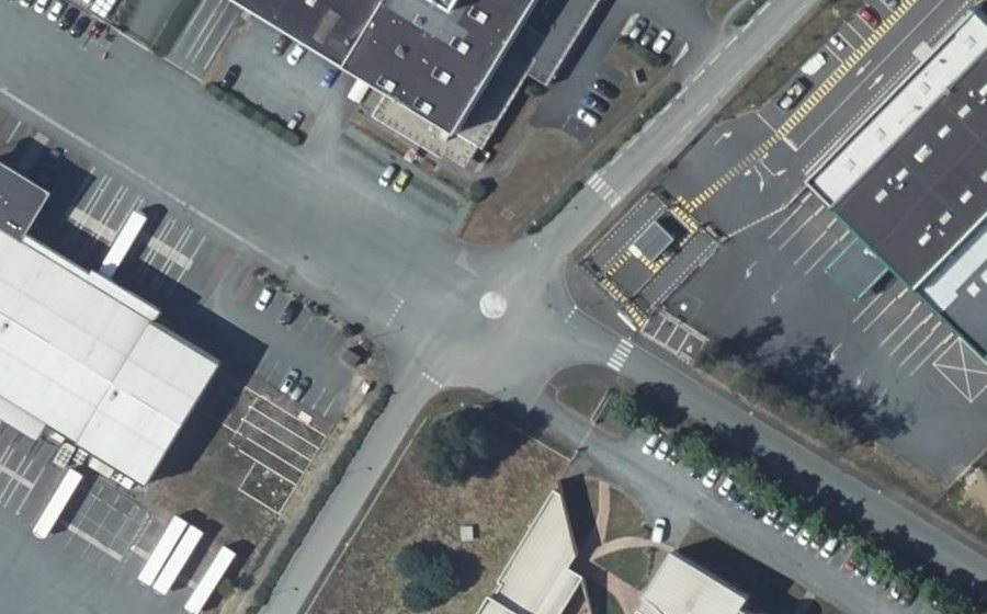 Vue aérienne du Mini-giratoire n°1970031291