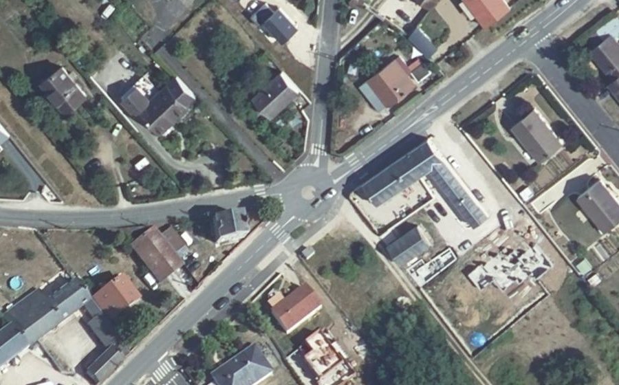 Vue aérienne du Mini-giratoire n°1975008712