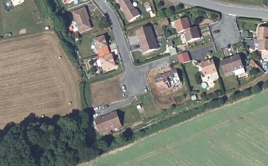 Vue aérienne du Mini-giratoire n°1979538033