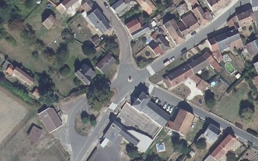 Vue aérienne du Mini-giratoire n°1985642270