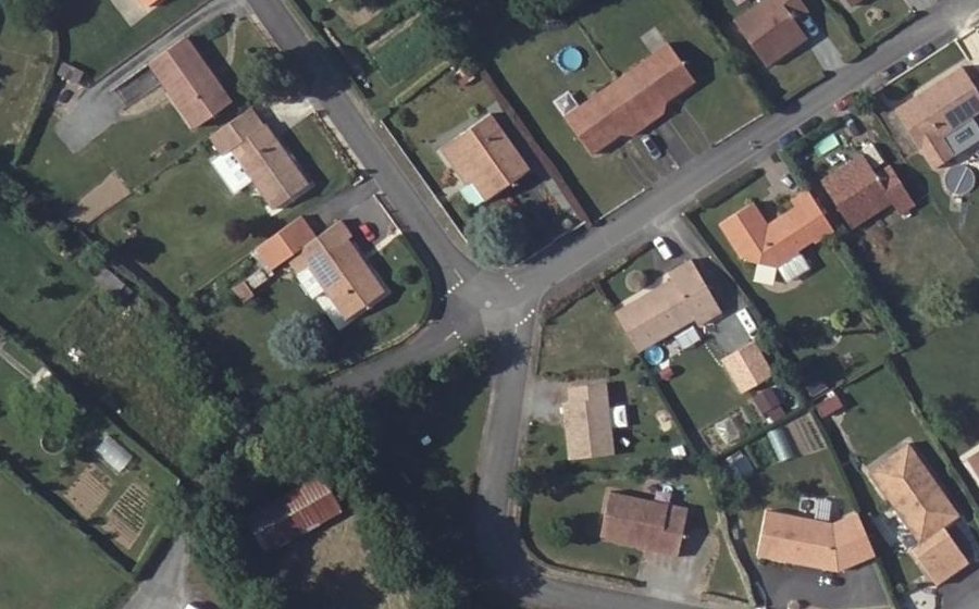 Vue aérienne du Mini-giratoire n°1987322394