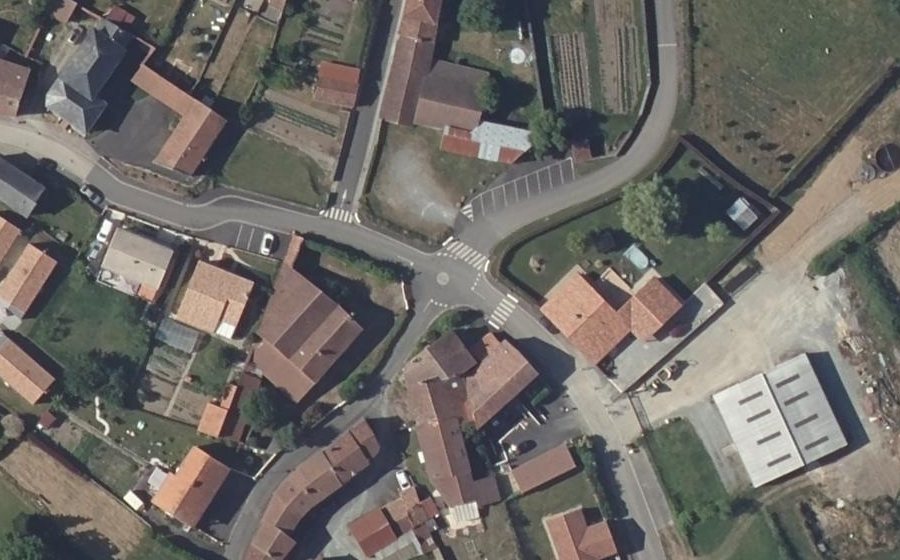 Vue aérienne du Mini-giratoire n°1987323844