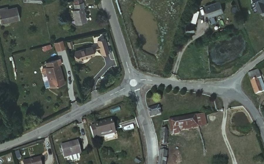 Vue aérienne du Mini-giratoire n°1990980821