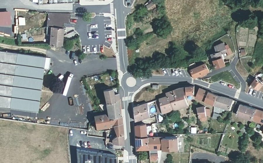 Vue aérienne du Mini-giratoire n°1999060867