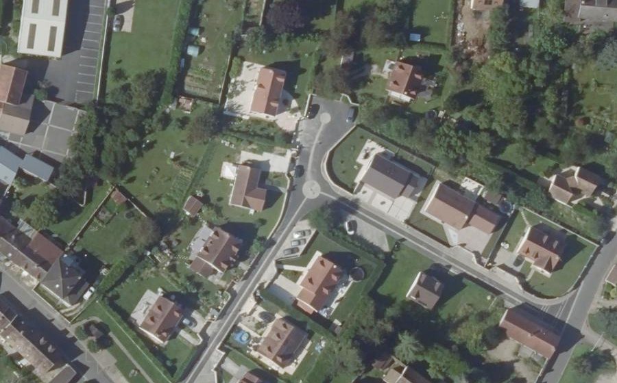 Vue aérienne du Mini-giratoire n°2011461422