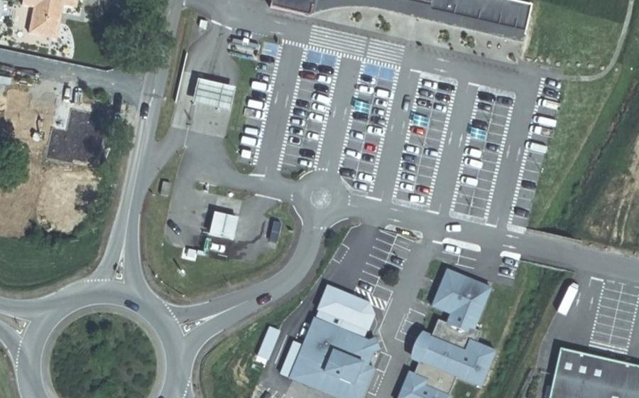 Vue aérienne du Mini-giratoire n°2019001449