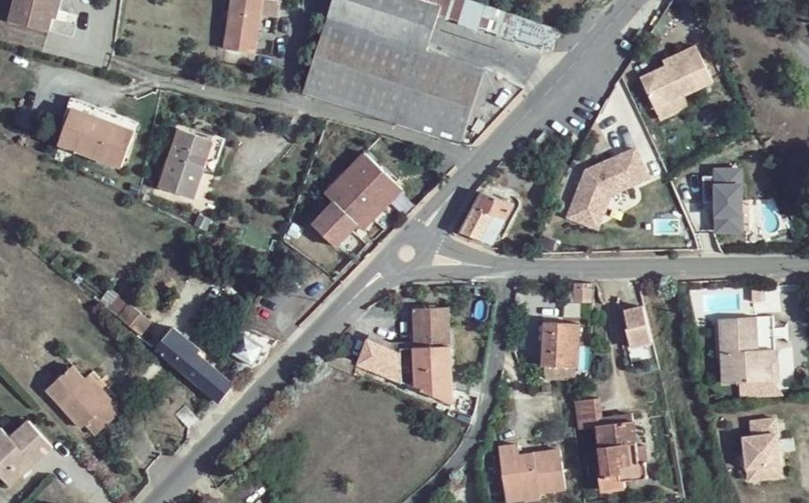 Vue aérienne du Mini-giratoire n°2026214699