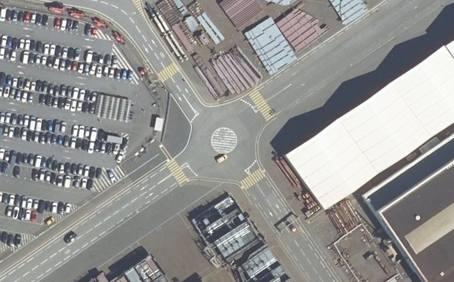 Vue aérienne du Rond-point anonyme n°102030567
