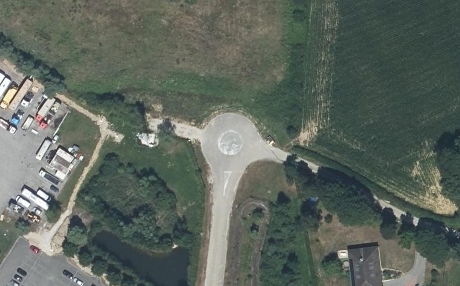 Vue aérienne du Mini-giratoire n°2040010013