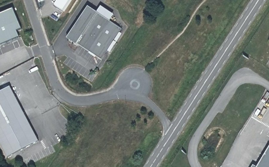 Vue aérienne du Mini-giratoire n°2040010097