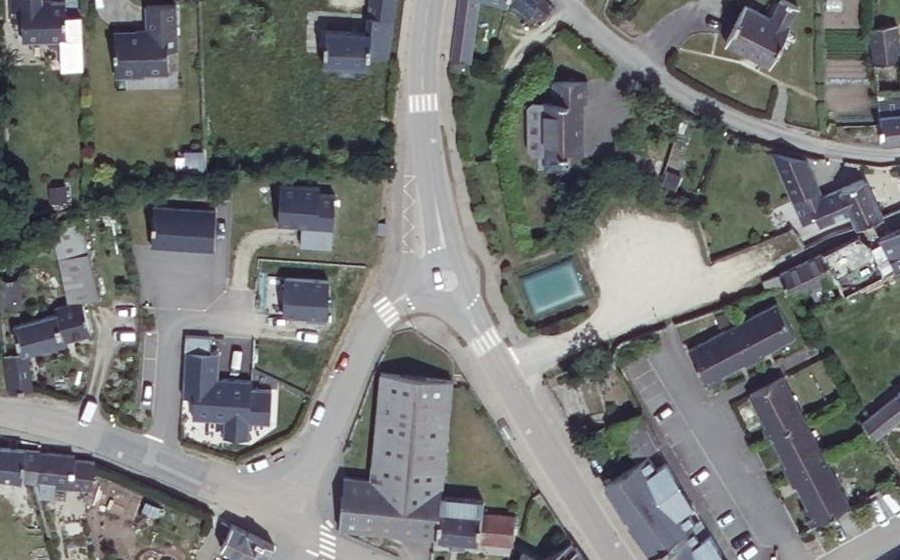 Vue aérienne du Mini-giratoire n°2046984792